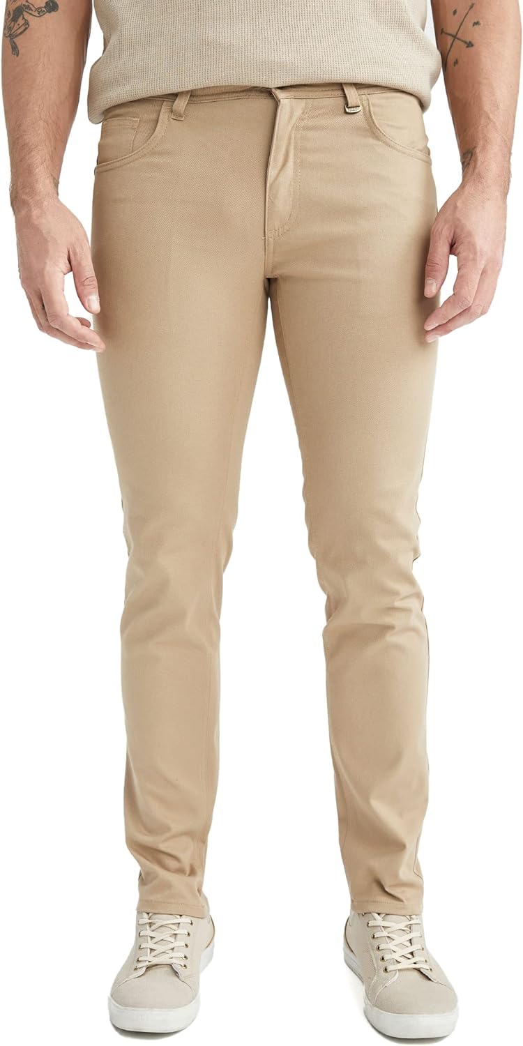 Erkek Ekstra Slim Fit Chino Pantolon