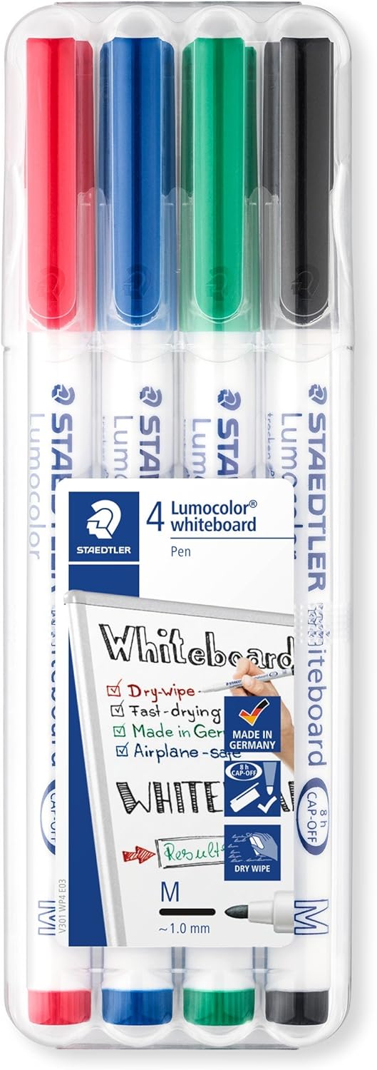 301 Wp4 Lumocolor Whiteboard Markör 1.0 mm 4'lü Set