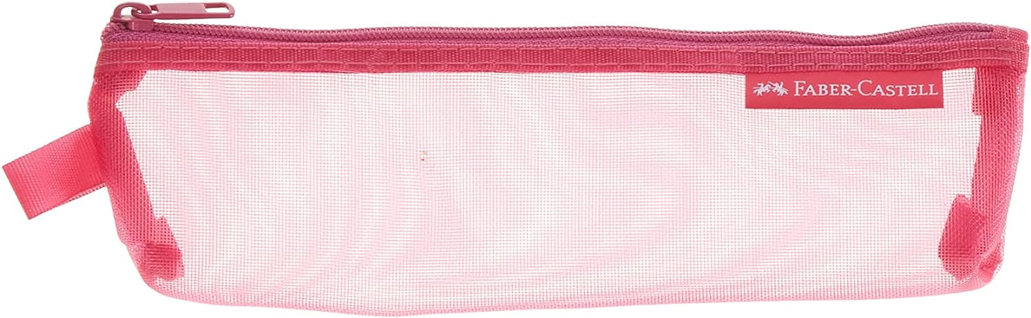 Mesh Dosya Kalemlik, 19 x 6 x 14 cm, Pembe