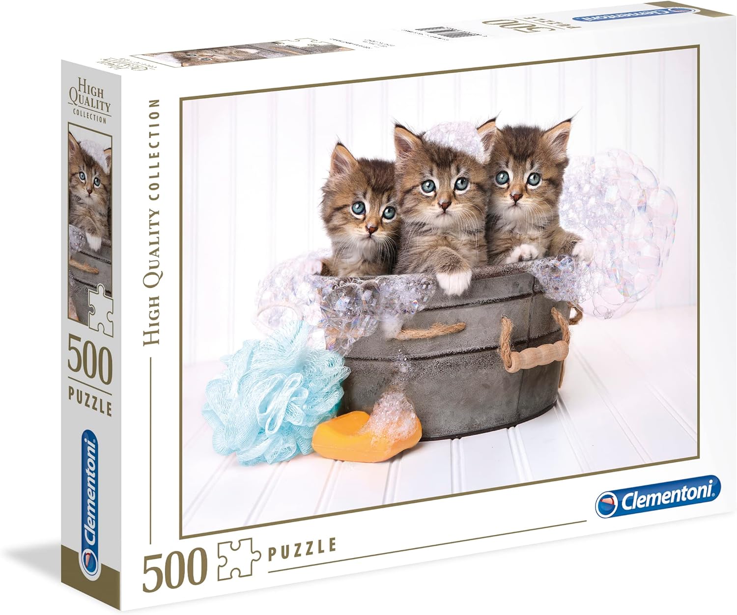 - 35065-500 Parça Collection Yetişkin Puzzle - Kittens and Soap