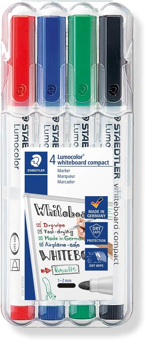 341 Wp4 Lumocolor Whiteboard Markör 1.0 2.0 mm 4'lü Set