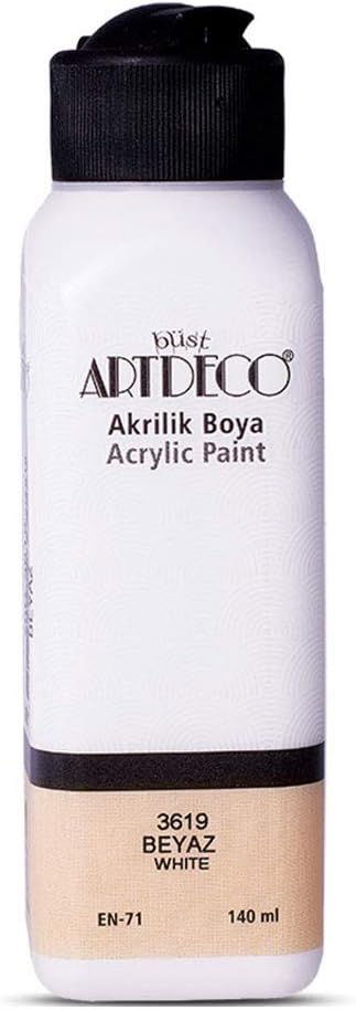 Artdeco Akrilik Boya, 140ml, Beyaz 3619