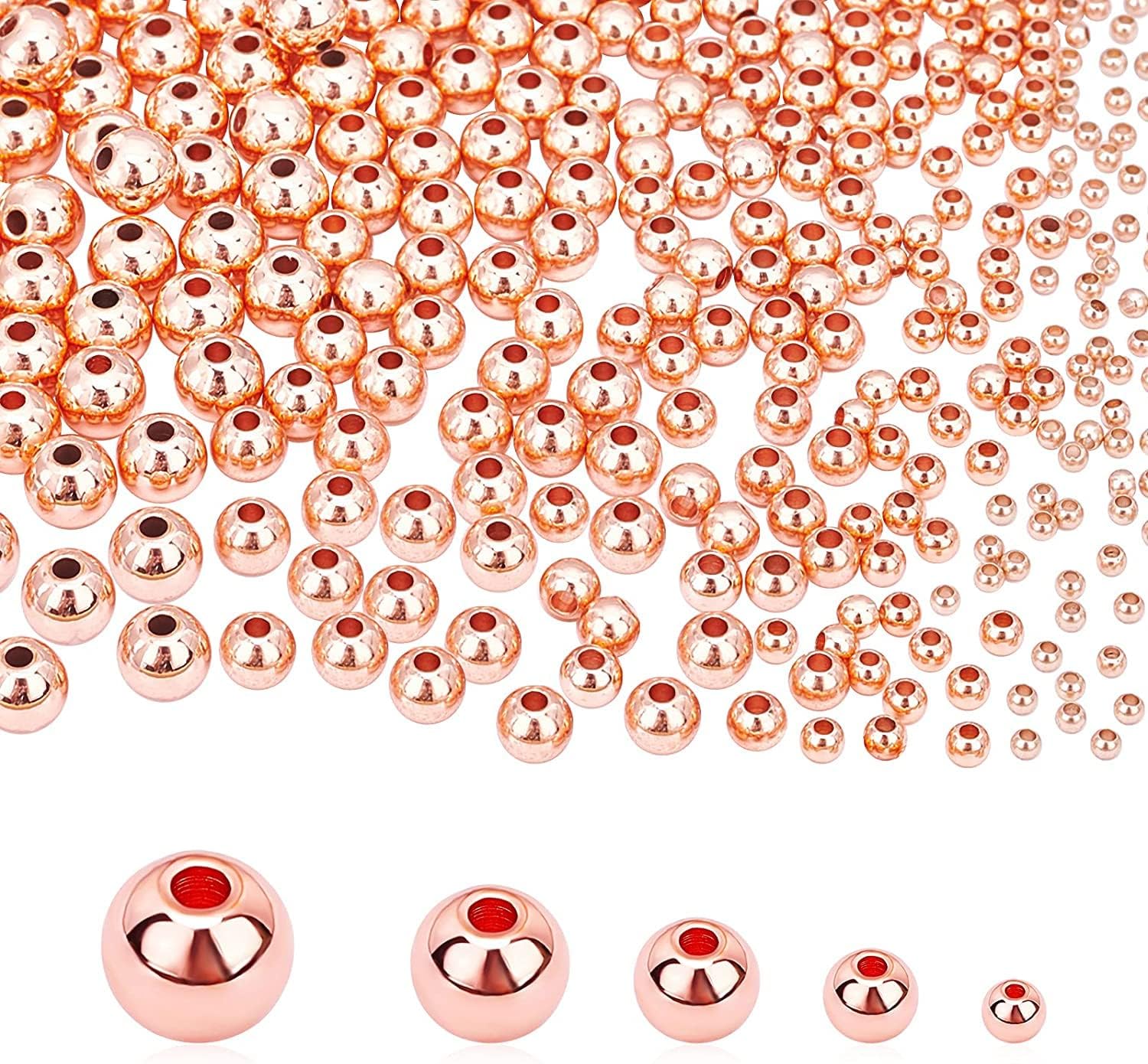 Bihızlı 3 Mm Rose Gold Kaplama Desensiz Yuvarlak Metal (5 Gram)