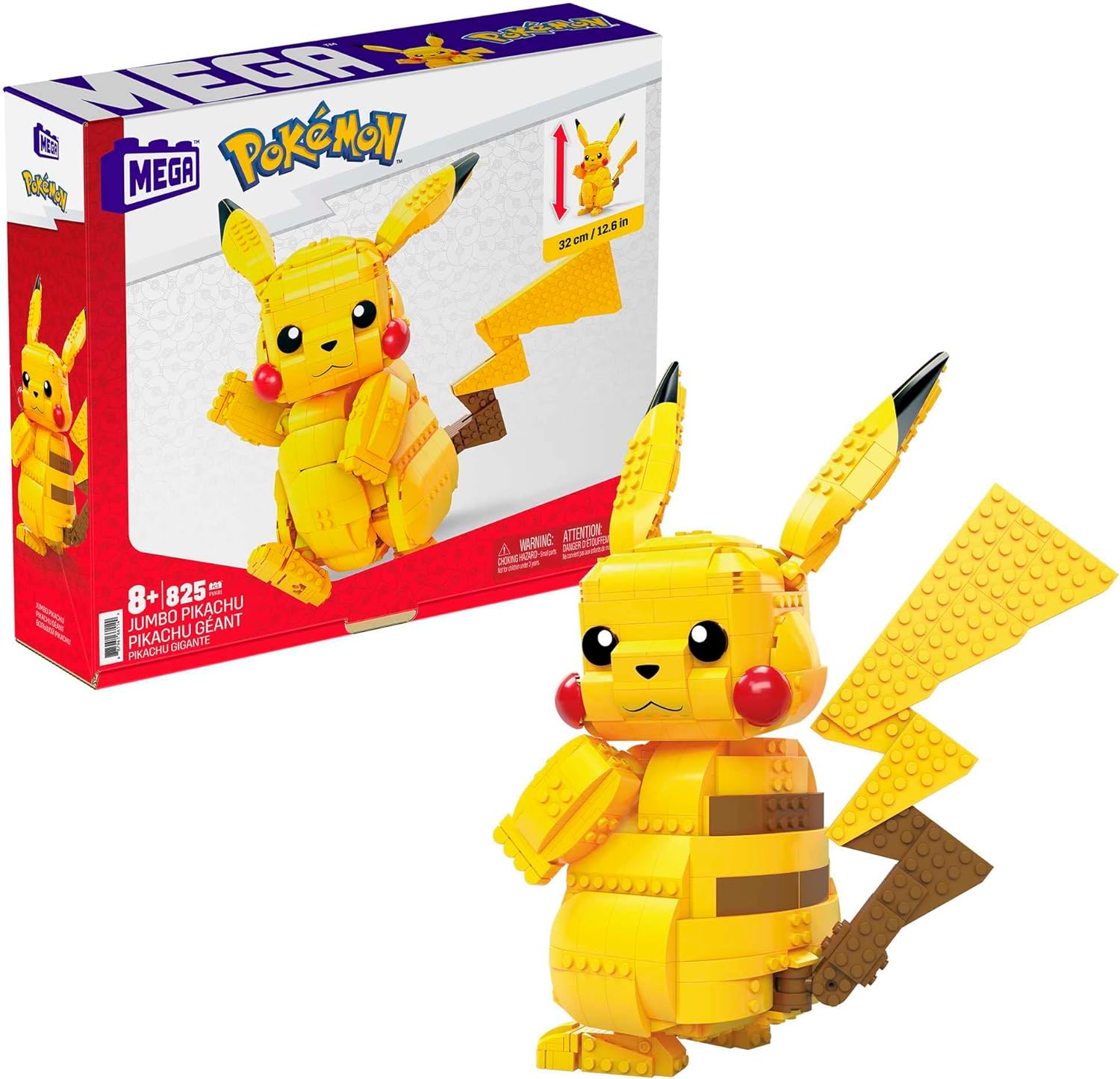 MEGA Pokémon  Pikachu Figürü, 8 yaş ve üzeri, FVK81