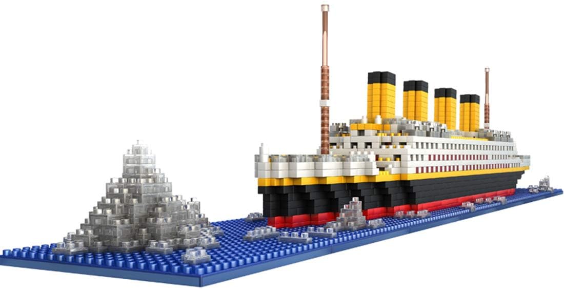 LIND Technik Titanic Gemi İnşa Kiti, 1860 Klemensler  Elmas Titanik Gemi Model Kiti, Teknoloji Yolcu Gemisi Yapı Seti, Lego  ile Uyumlu