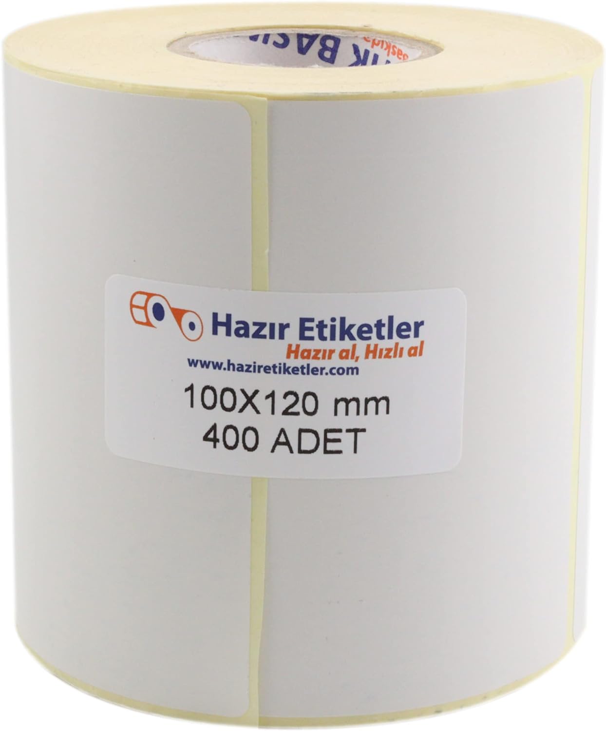 Eko Termal Etiket 100mm x 120mm Ruloda 400 Adet 40mm Kuka Çapında Direk Termal Transfer Etiketi