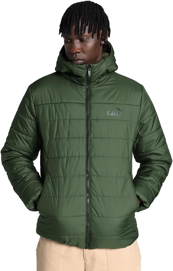 Ess Hooded Padded Jacket Erkek Günlük Mont 84893831 Haki