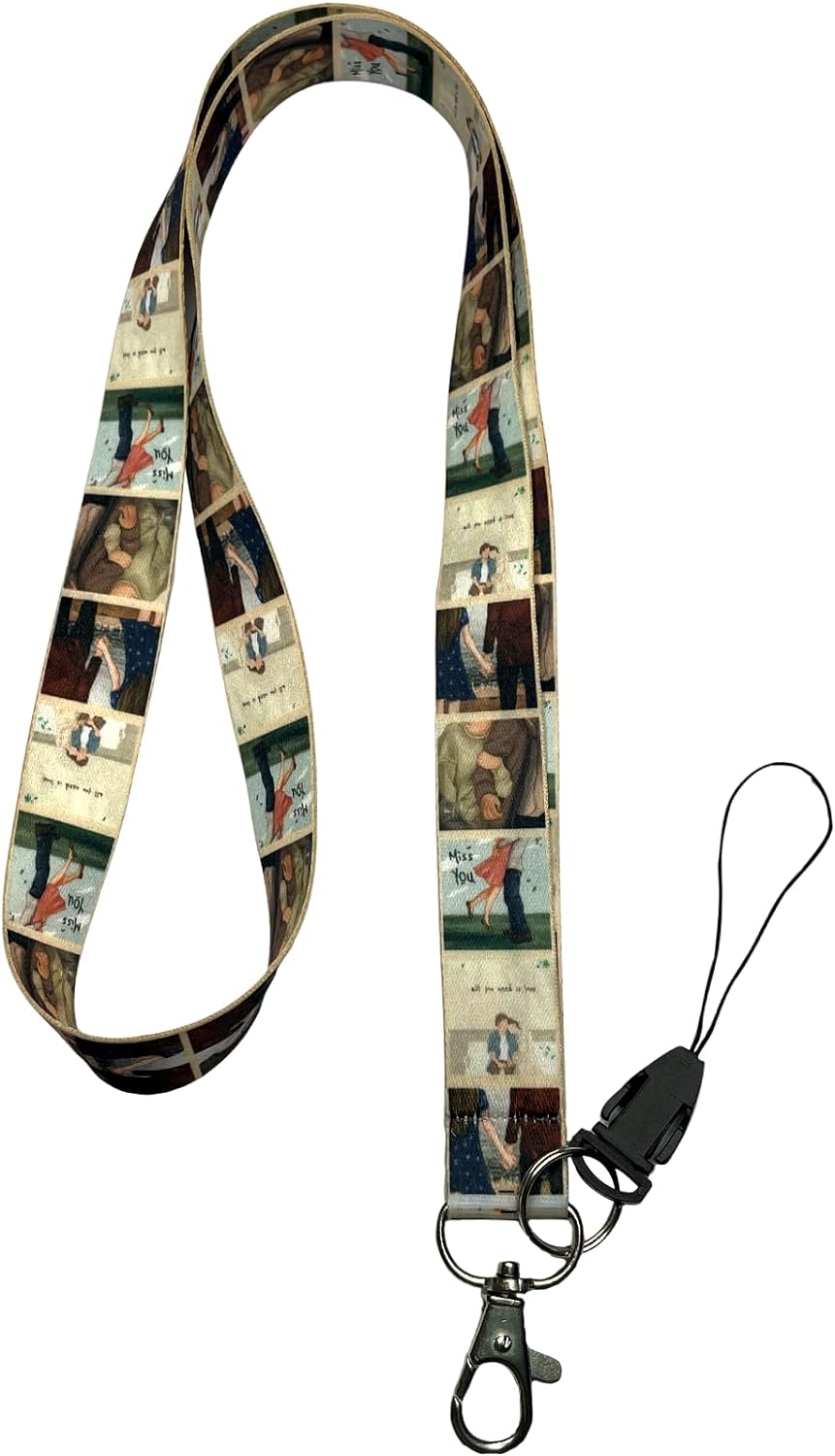 Aşıklar Love Boyun ipi ve Telefon Askısı Lanyard