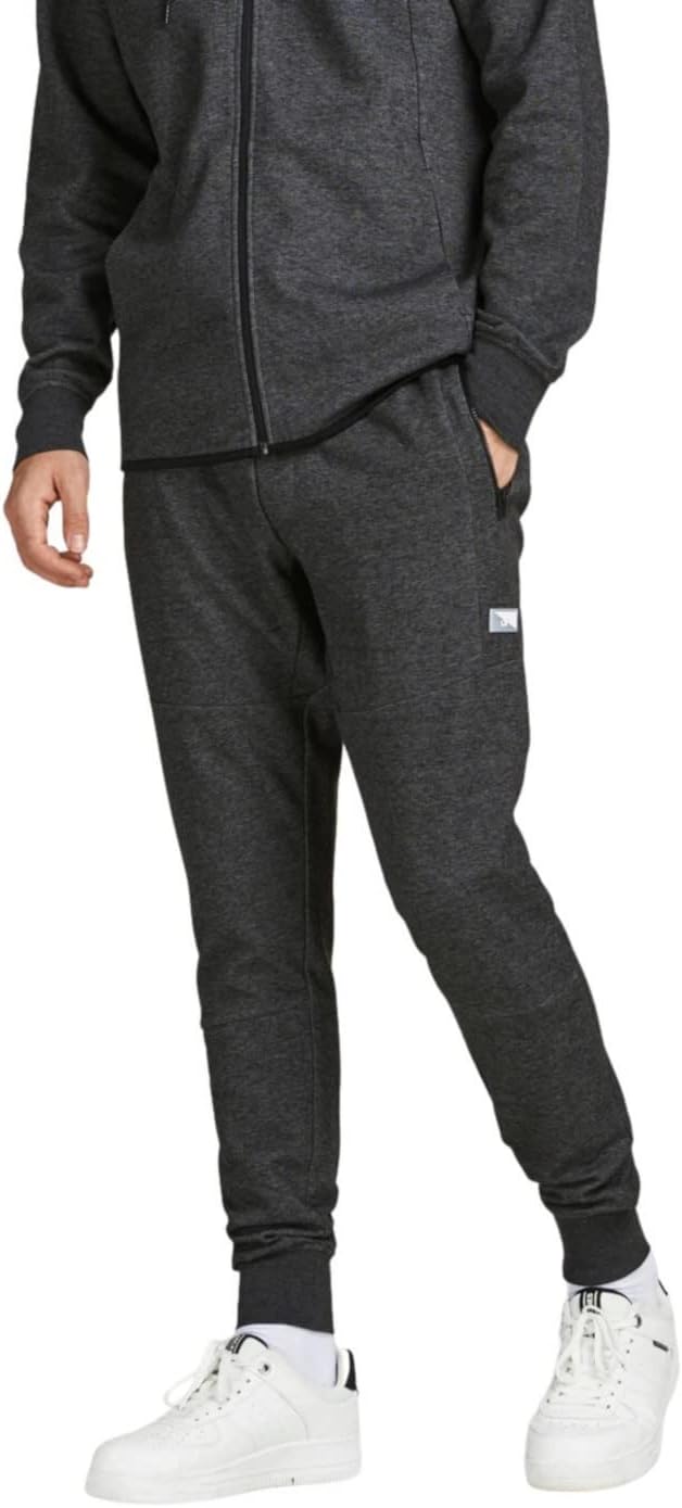 12184970_Jpstwill Jjair Sweatpants Normal Bel Slim Fit Düz Açık Gri Erkek Eşofman Altı