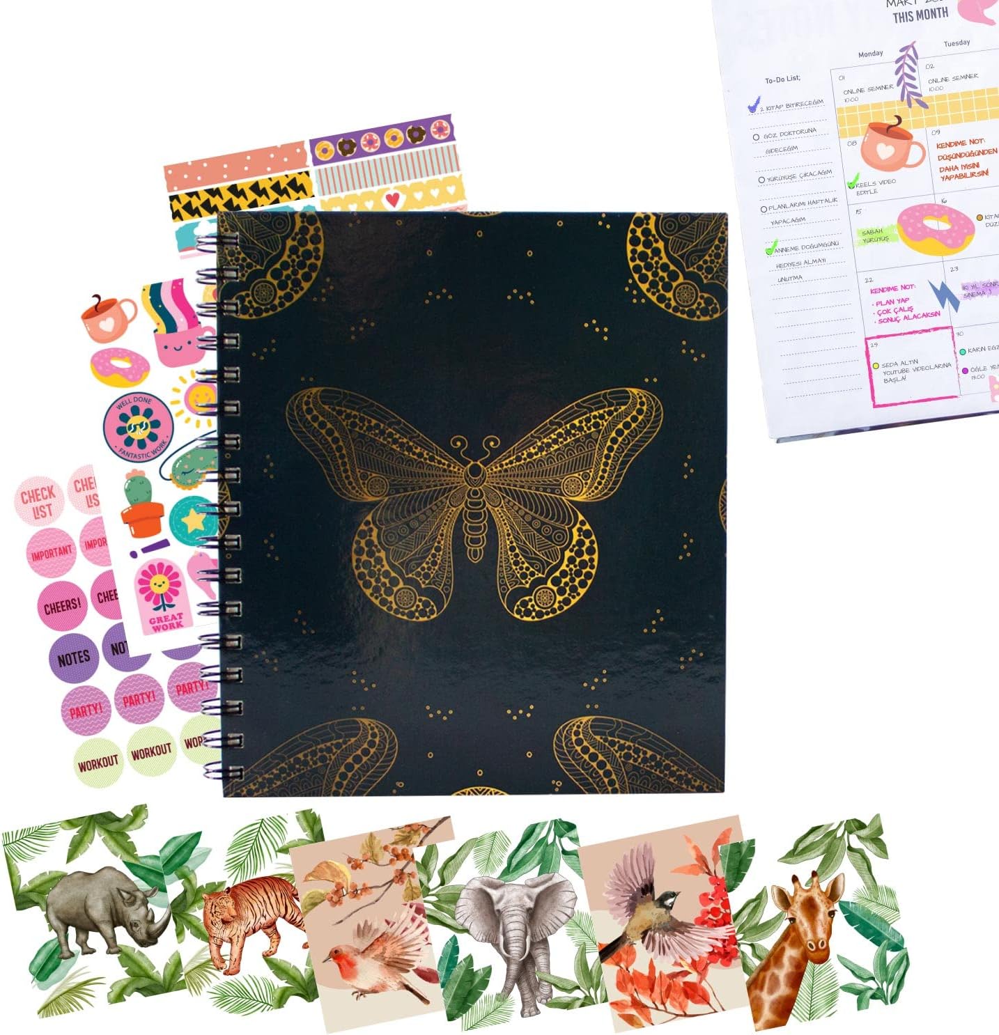 JUNO SMART PLANNER GOLD/BUTTERFLY