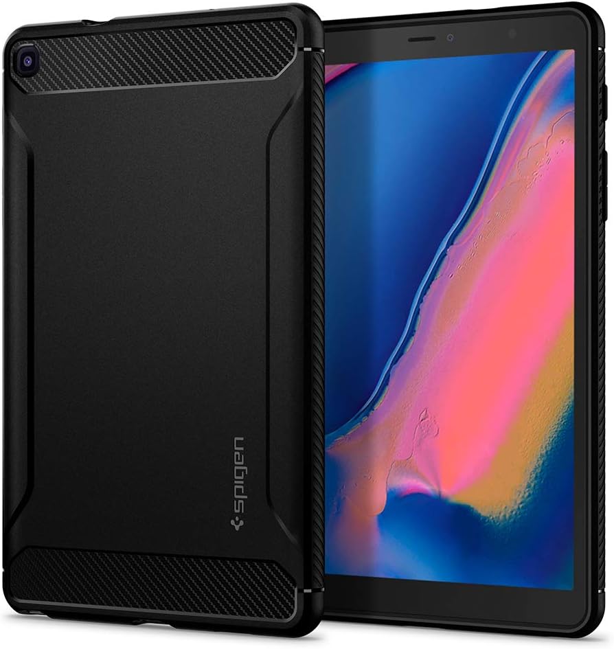 Galaxy Tab A 8.0 S Pen (2019) SM-P200/P205 Kılıf Rugged Armor Black - ACS00048