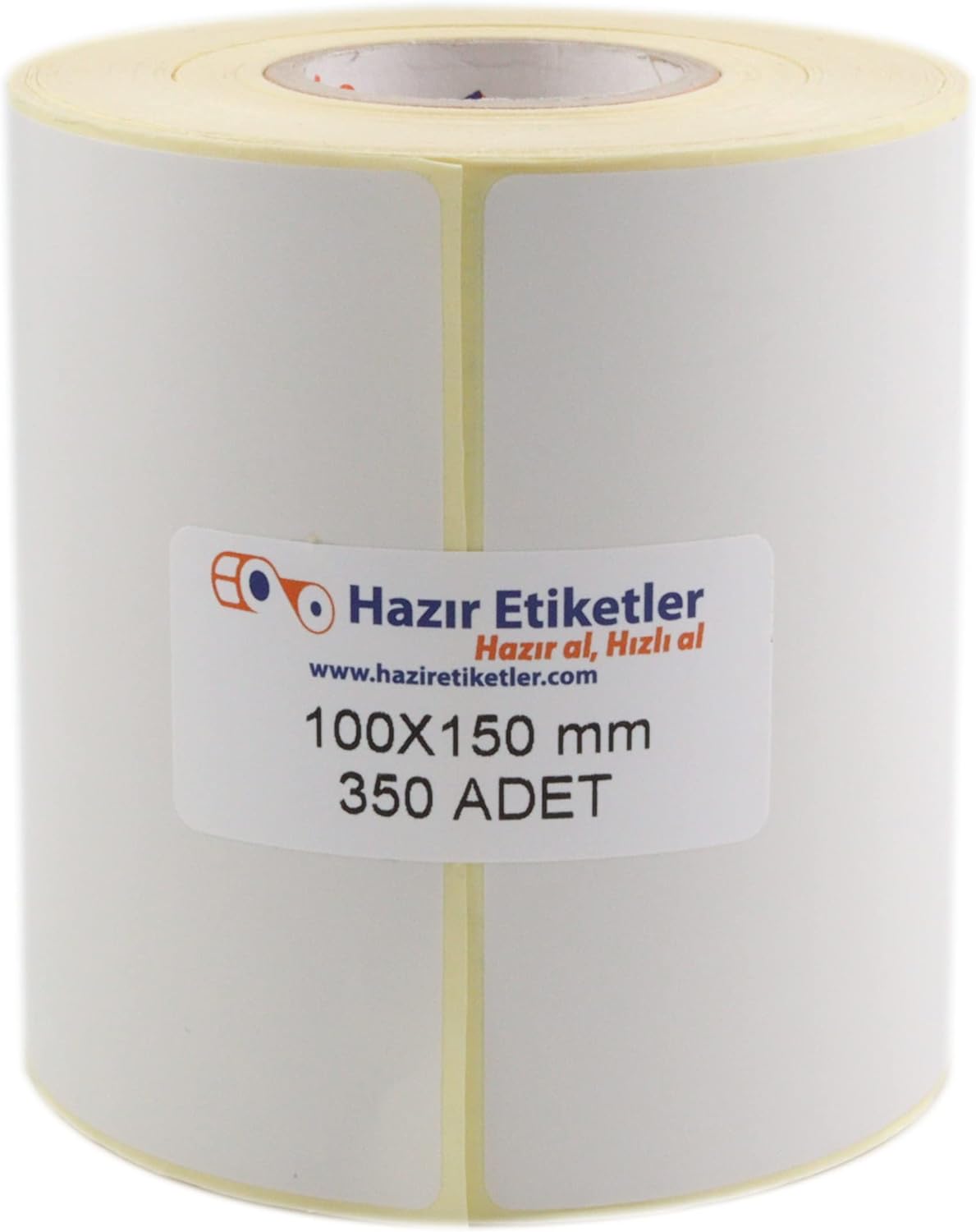 Eko Termal Etiket 100mm x 150mm Ruloda 350 Adet 40mm Kuka Çapında Direk Termal Transfer Etiketi