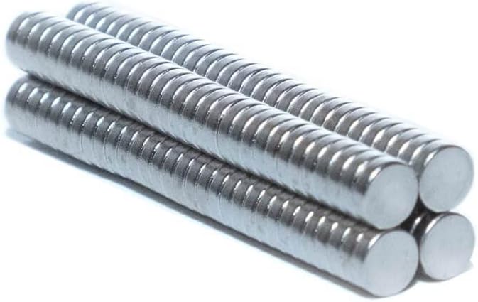 100 Adet Yuvarlak Neodyum Magnet Mıknatıs - 7 mm çap -1,5 mm kalınlık