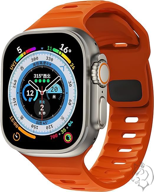 Watch  Yumuşak Silikon Su Geçirmez Watch Band,  Watch Ultra Kordonları ile uyumlu 49/45/44/42/41/40/38mm, iWatch Serisi 8 7 6 5 4 3 2 1 SE Ultra için Erkek Kadın Spor Kordonu