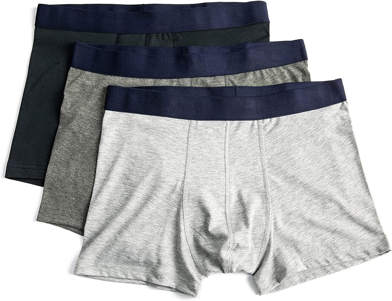 Basic 3'lü Boxer Seti Beli Lastikli Çok RenkliBoxerErkek