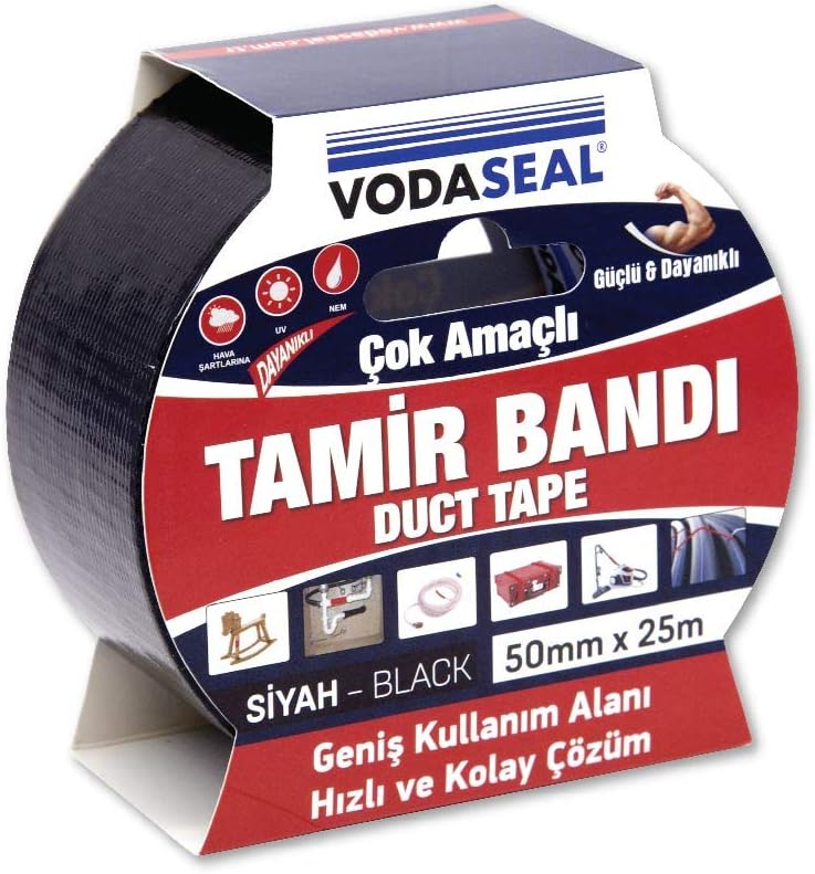 Çok Amaçlı Tamir Bandı, 50mmx25mt, Siyah