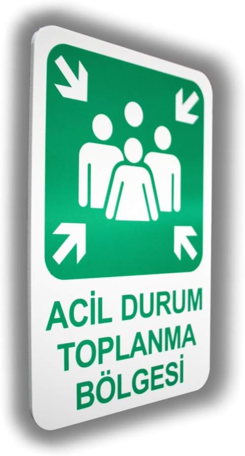 BS Levha Acil m Toplanma Bölgesi 16 x 24 cm  Pvc Levha