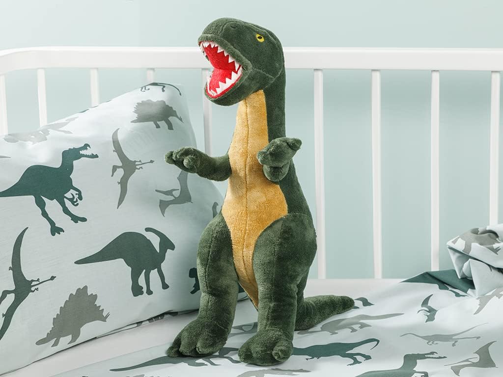 Dinasours Polyester Dekoratif Kırlent 45X16 Yeşil