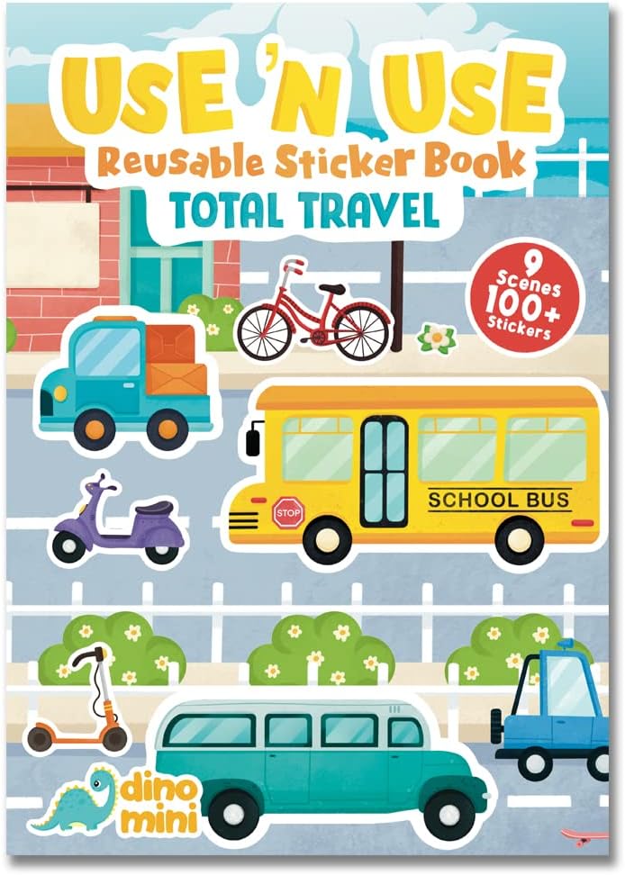 Use 'N Use Sticker Book Total Trl (Tak Çıkar Çıkartma Kitabı)