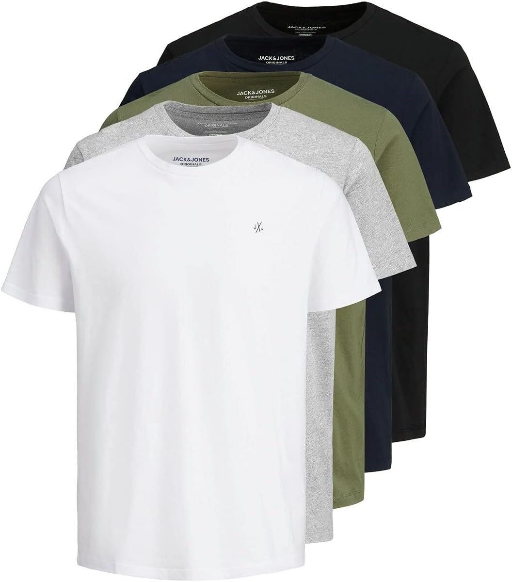 JORJXJ TEE SS CREW NECK 5PK MP NOOSTişörtErkek