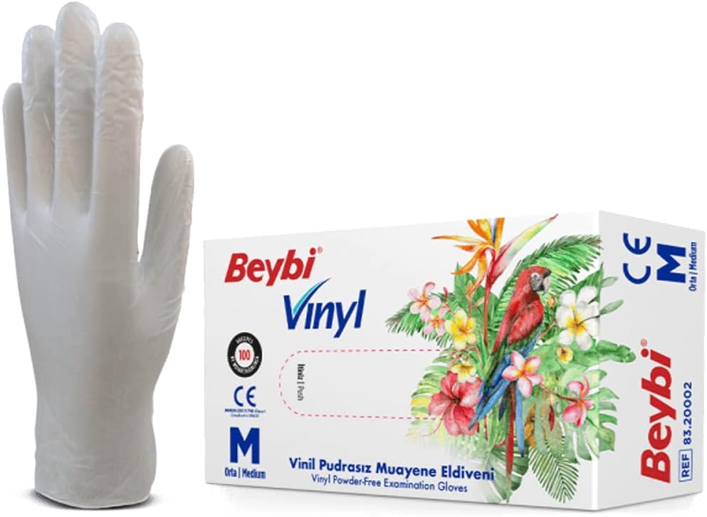 BEYBİ VINYL (VİNİL) ELDİVEN (TEMİZLİK, GIDA, KUAFÖR, BAHÇE, İŞ ELDİVENİ) (MEDİUM (ORTA))