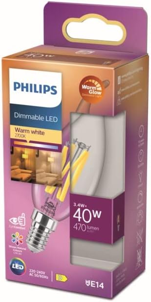 Lighting 871951432437400 LED EEK D (A - G) E14 mum şeklinde 3.4W = 40W sıcak beyaz (Ø x U) 35mm