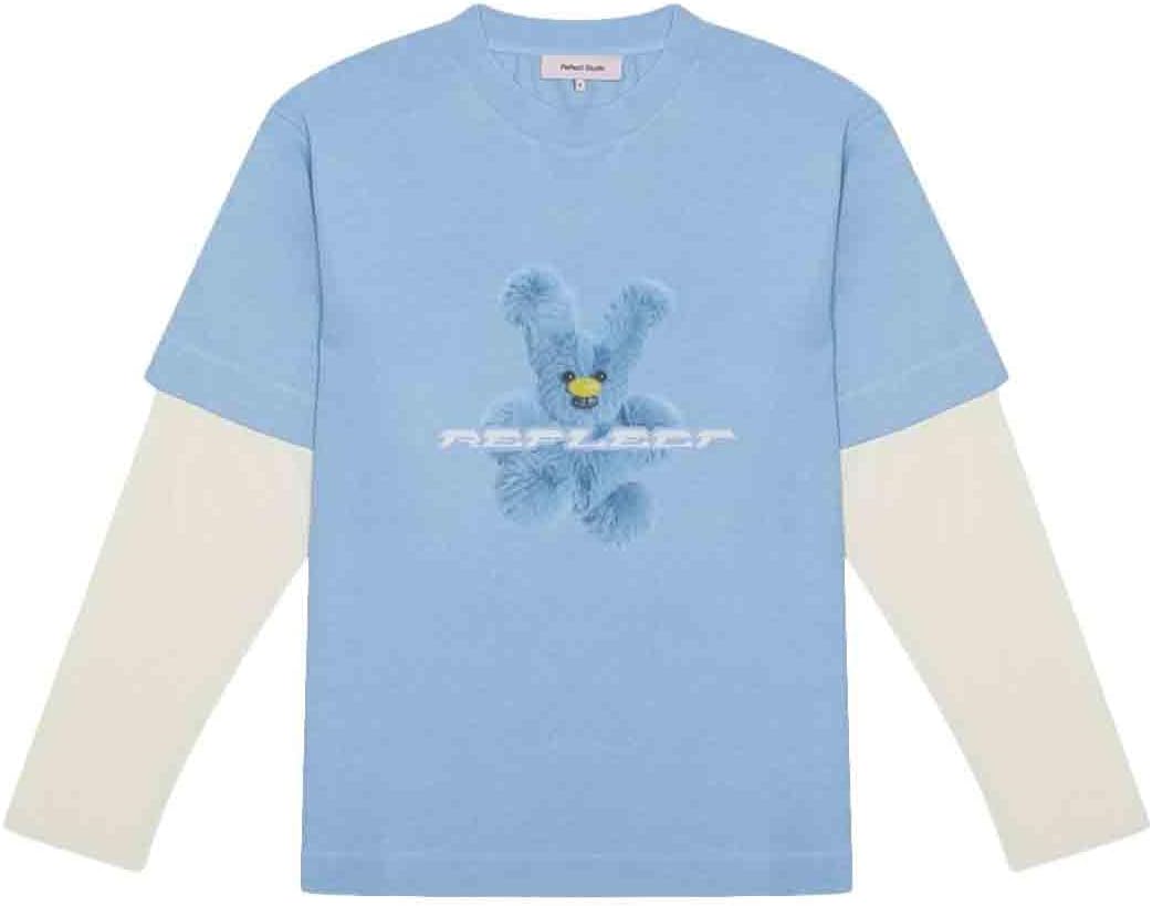 Super Teddy Double SleeveT-SHIRTÜniseks Yetişkin