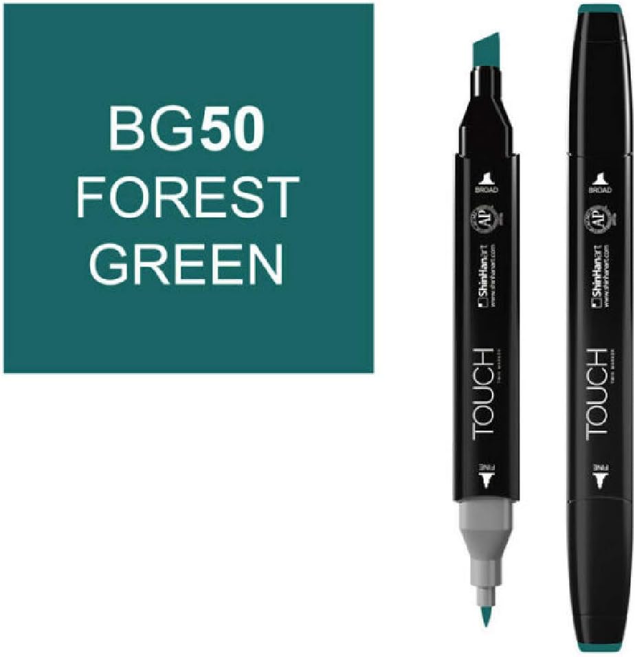 TOUCH 1110050 Twin Marker, Bg50 Forest Green