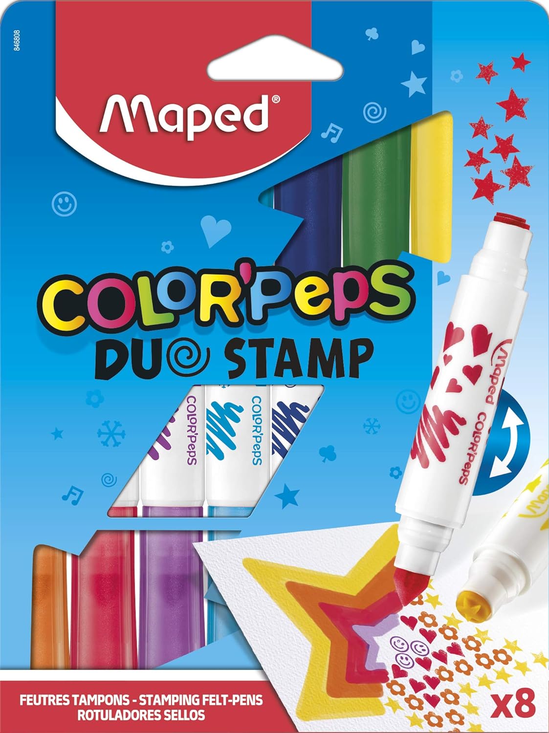 COLOR'PEPS DUO STAMP  KECELIKALEM 8'Lİ