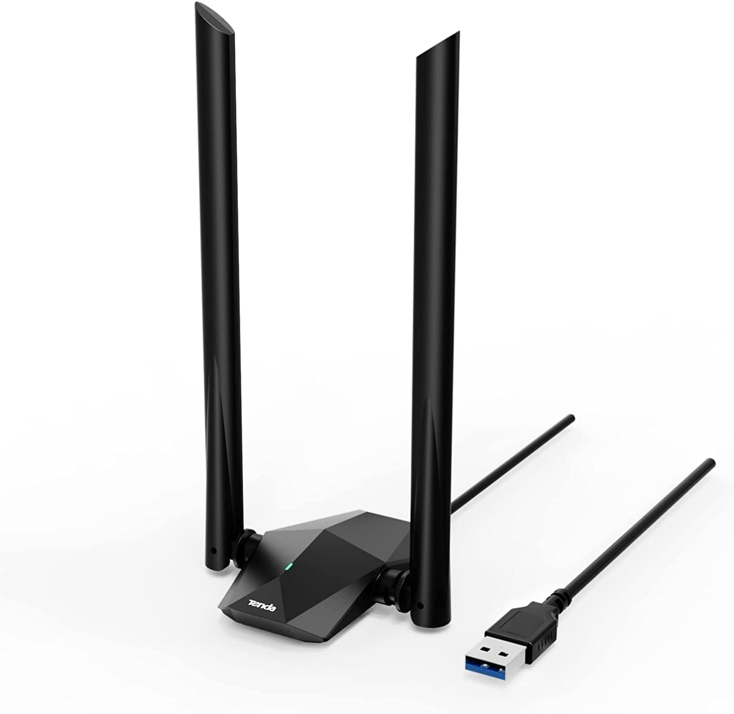 Tenda U18a Wi-Fi 6 Adaptör USB 3.0, AX1800 Çift Bantlı Wireless Adaptör, 1201Mbps 5GHz, 574Mbps 2.4GHz, Tak ve Çalıştır, MU-MIMO Teknolojisi, WPA3, Windows 10 Desteği, Siyah