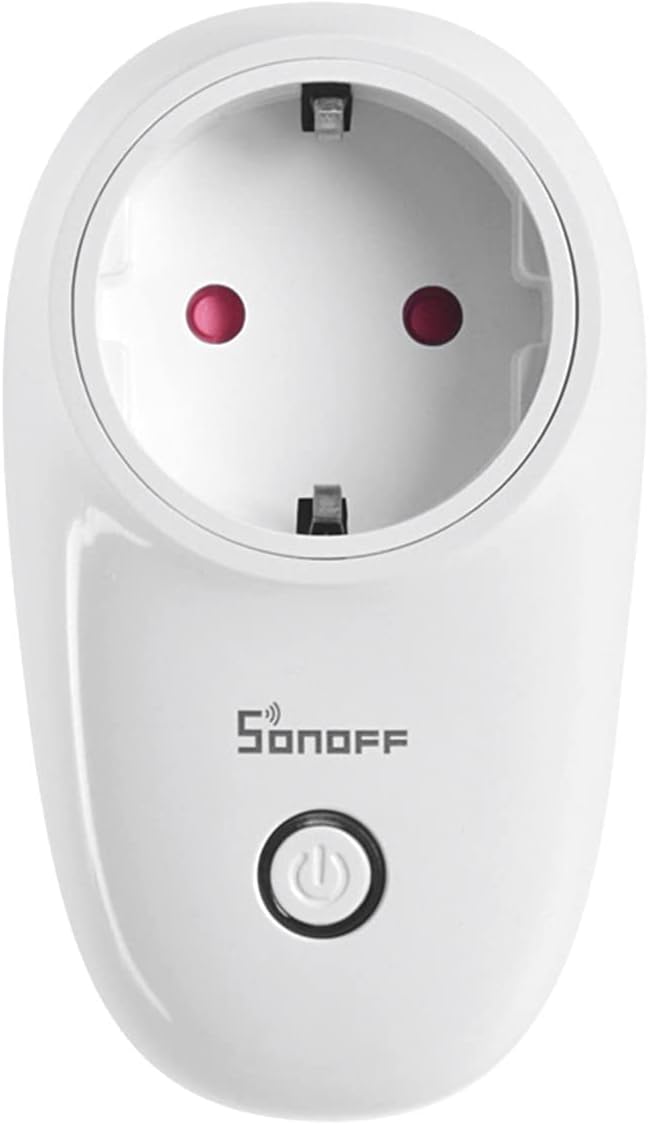 Sonoff S26R2 Wi-Fi akıllı priz, 16 A 4000 W Alexa Smart Plug, akıllı ev WiFi priz, uygulama uzaktan kumanda, ses kontrolü ve zamanlayıcı, Alexa, Echo Dot, Google Home ve Ifttt ile çalışır