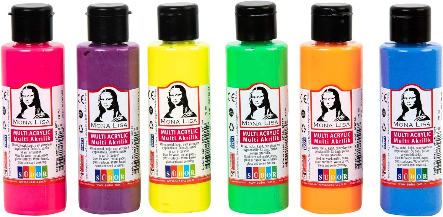 Monalisa Multi Akrilik Fosforlu Set 6x70 ml