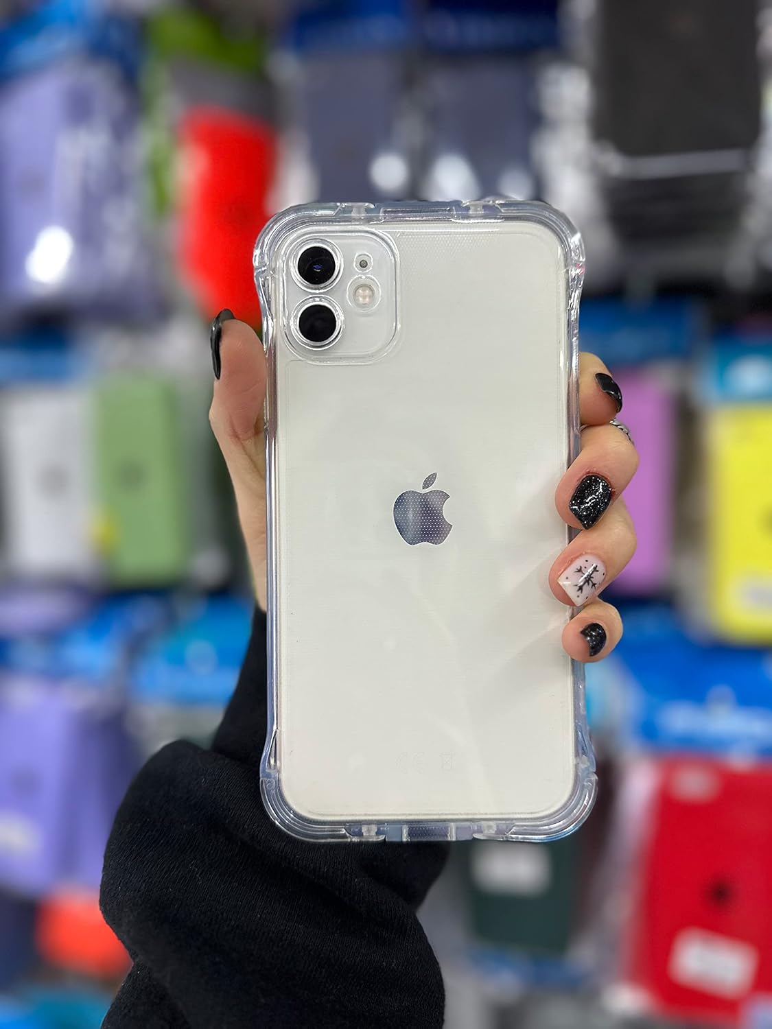 Go Aksesuar IPhone 11 İle Uyumlu Örümcek Model Kamera Korumalı Şeffaf Kılıf