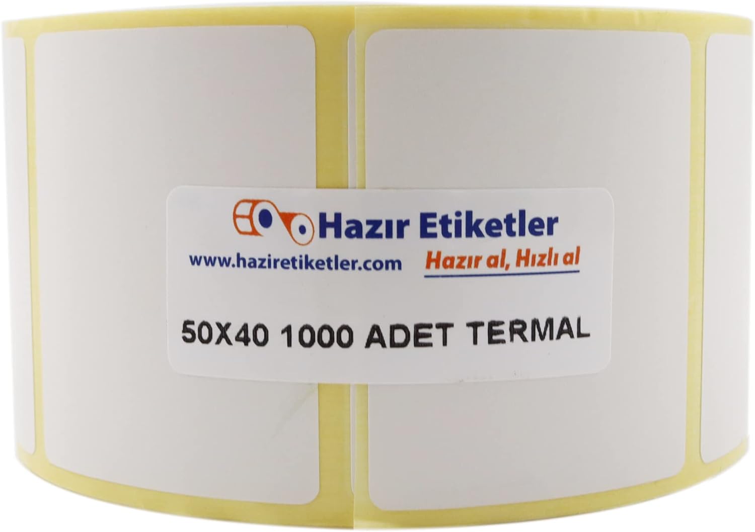 Eko Termal Etiket 50mm x 40mm Ruloda 1000 Adet 40mm Kuka Çapında Direk Termal Transfer Etiketi