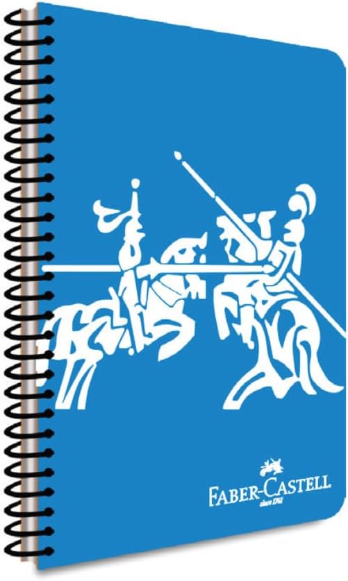 PP Kapak Knights Canlı Spiralli Defter 120 Yaprak Kareli