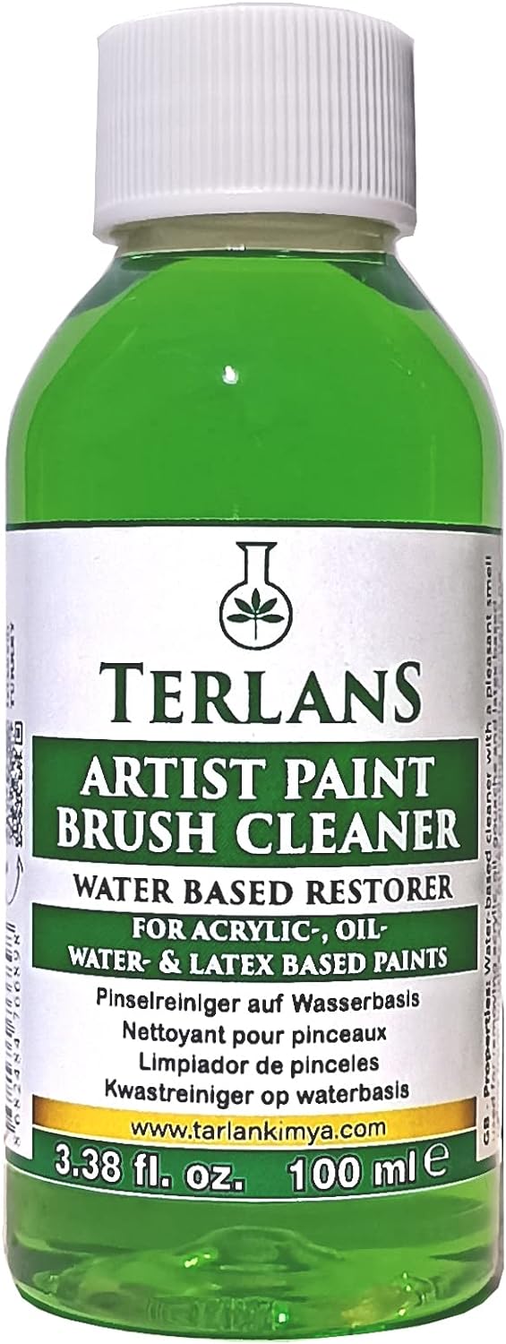 Terlans Sanatsal Boya ve Fırça Temizleyici 100 ml - Yağlı ve Akrilik Boya Temizleyici - Artist Brush Cleaner