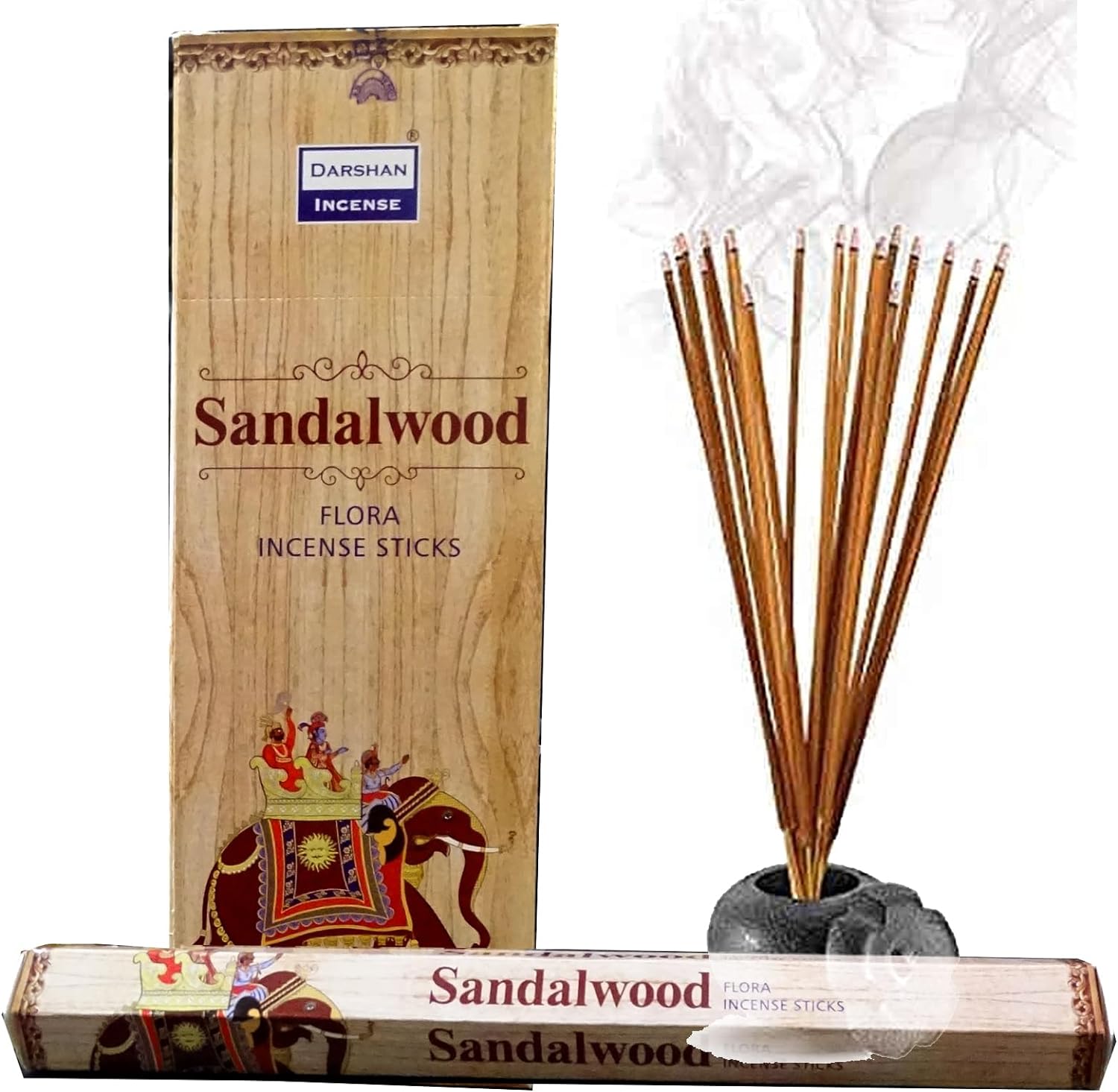 Darshan Sandalwood Sandal Ağacı Kokusu Özel Aroma Kokusu 20 Adet 1 Paket Çubuk Tütsü