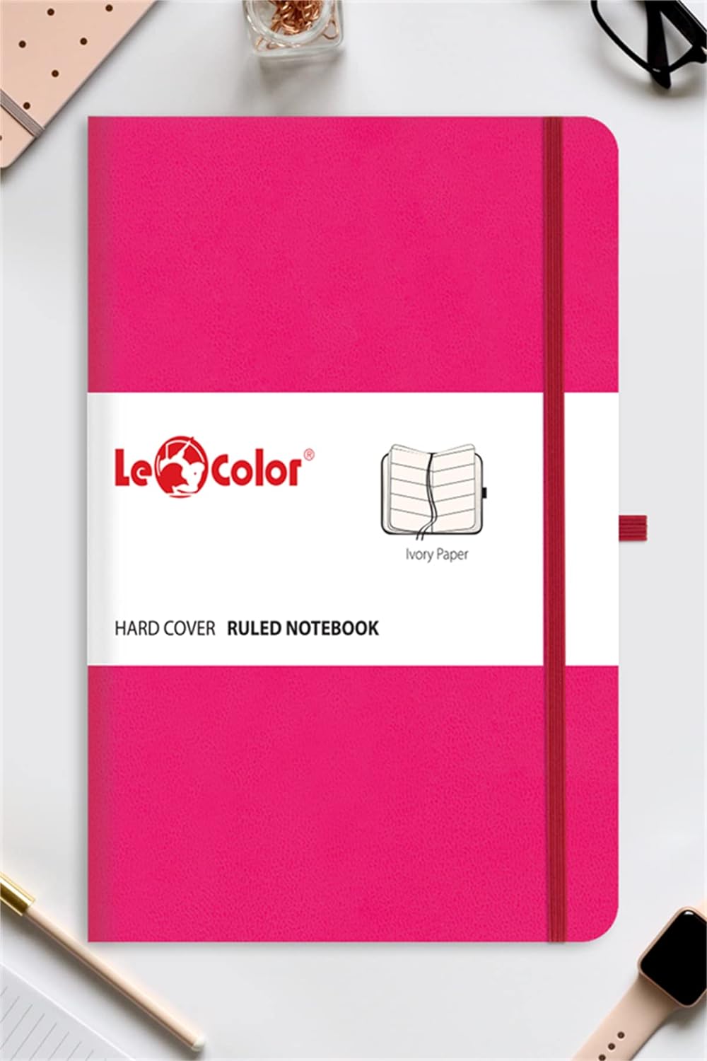 Tarihsiz Klasik Defter Rec  13x21 Çizgili Pembe