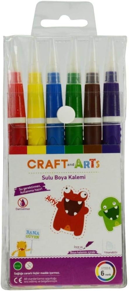 Craft And Arts Sulu Boya, Kalemi 6’Lı Paket