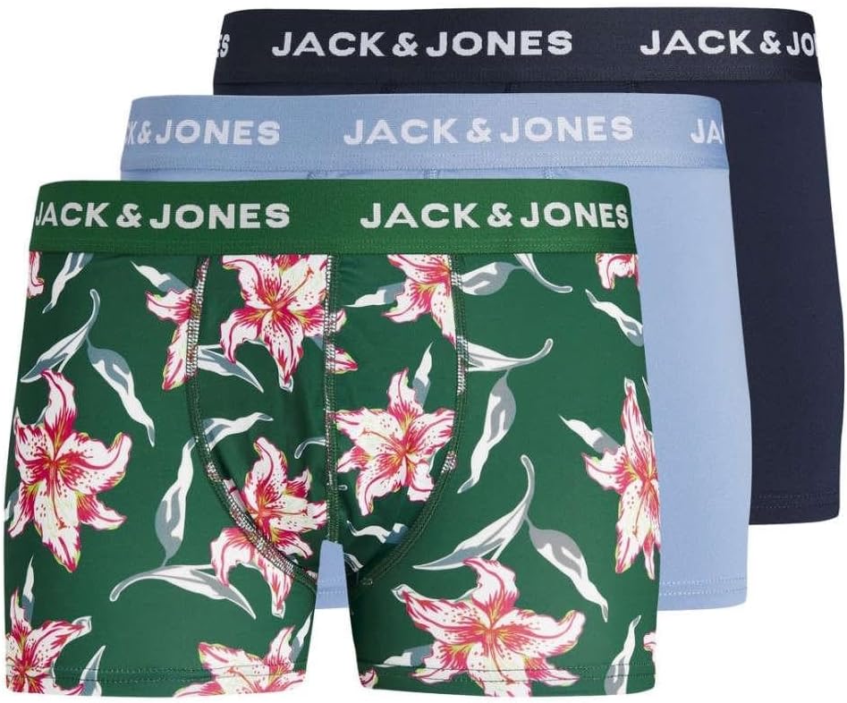 JACFLORAL MICROFIBER TRUNKS 3 PACKPlaj GiyimiErkek