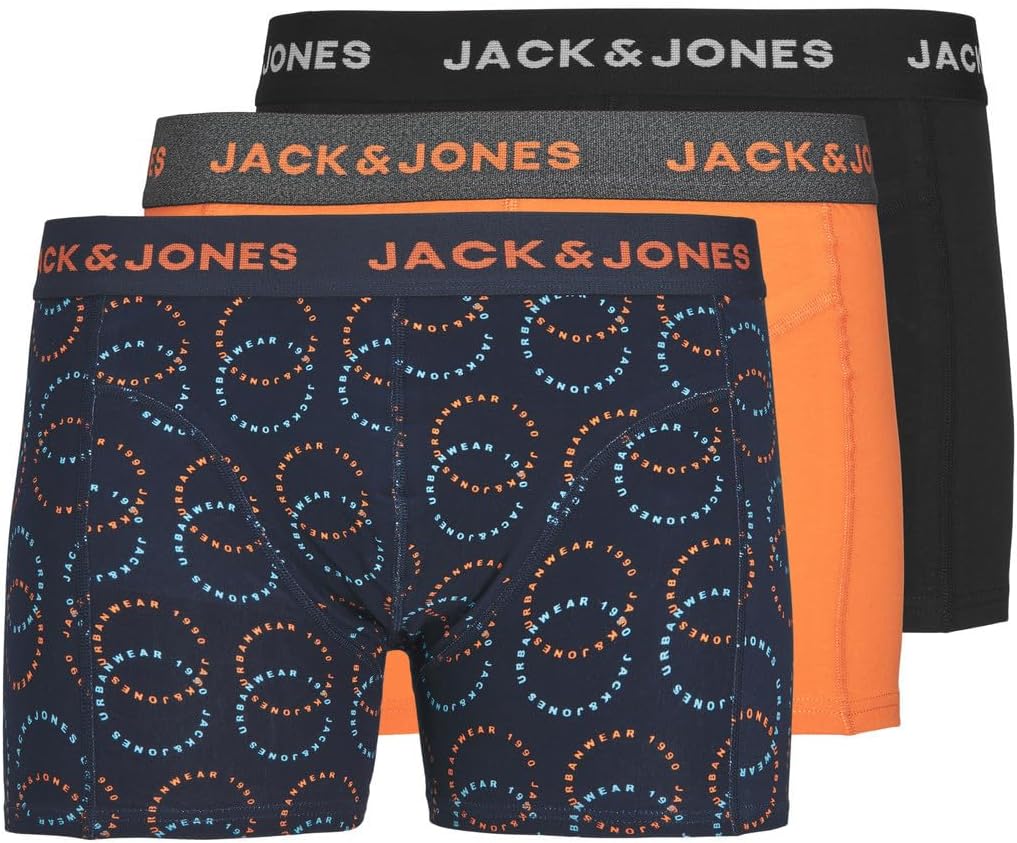 JACLOGO CIRCLE TRUNKS 3 PACKBoxerErkek