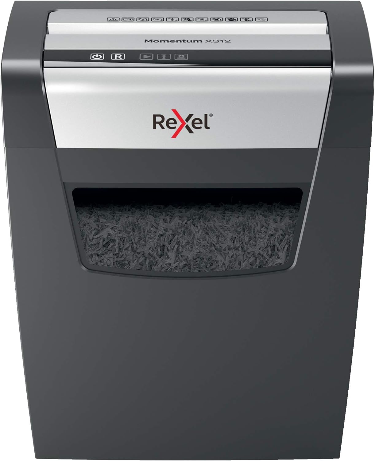 Rexel 2104572EU Rexel Momentum Evrak İmha Makinesi X312, Siyah