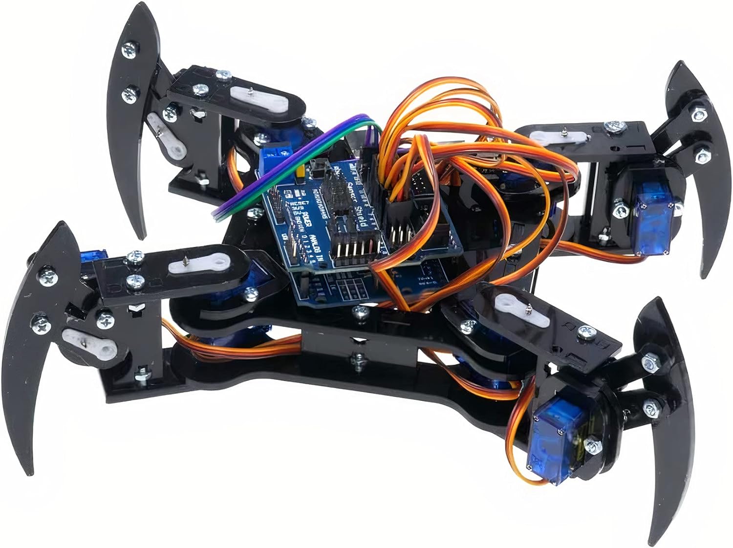 Quadruped (4 Bacaklı) Örümcek Robot - Elektroniksiz