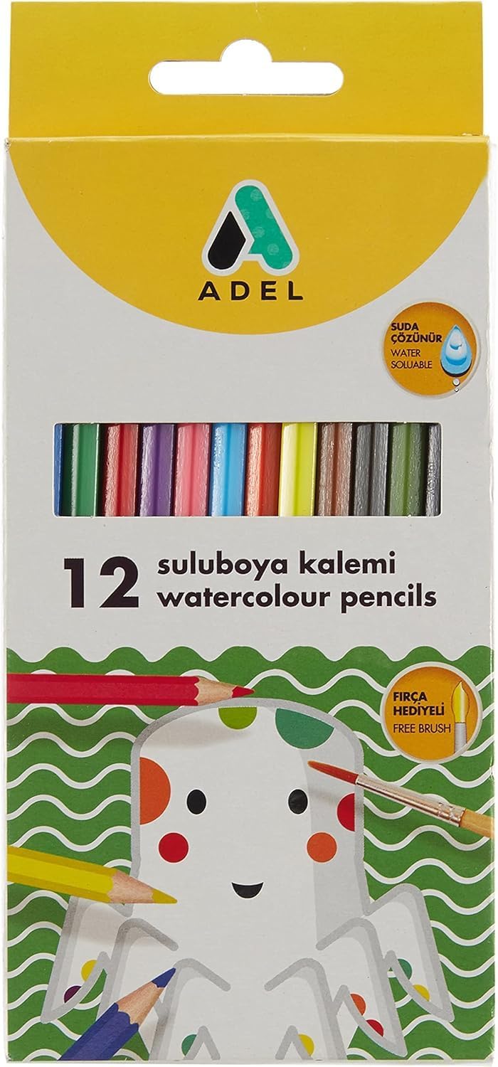 2162610001  Aquarell Boya Kalemi 12 Renk