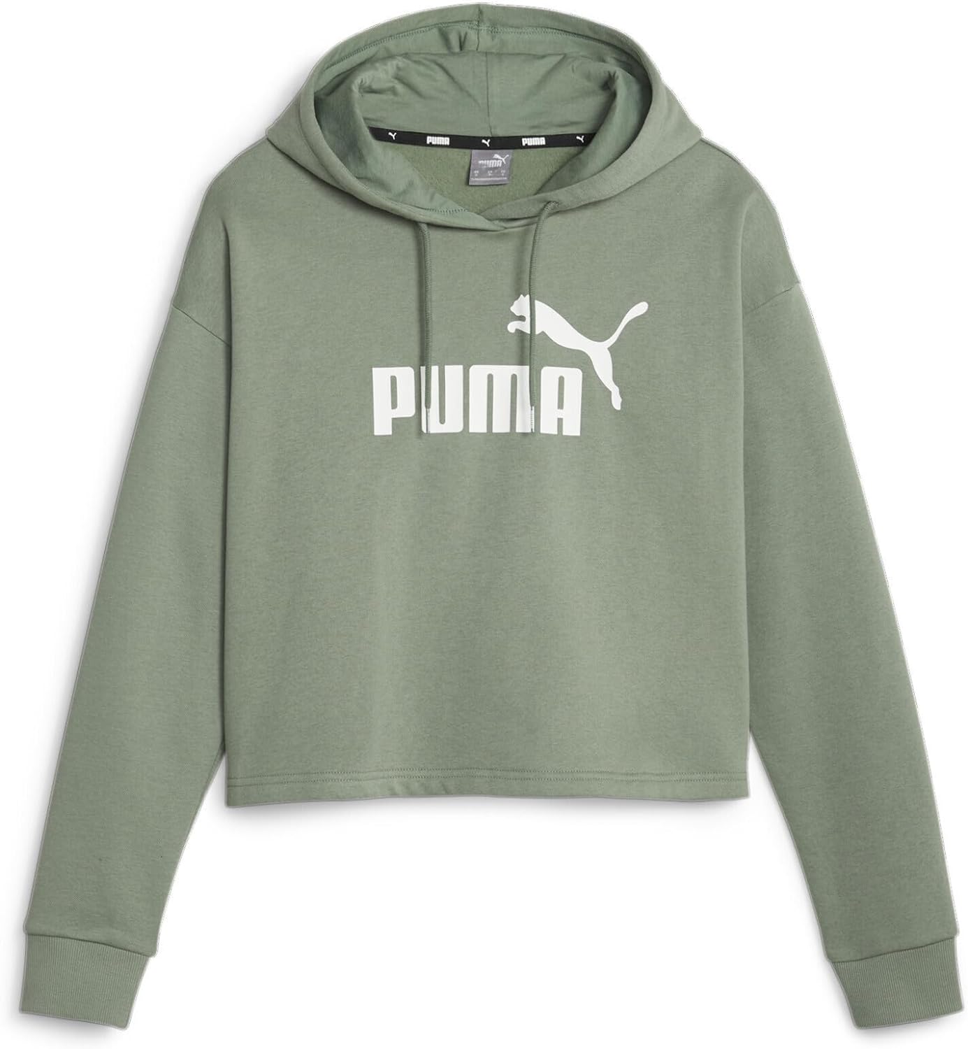 Kadın  Cropped Logo Women's Hoodie Kapüşonlu Sweatshirt